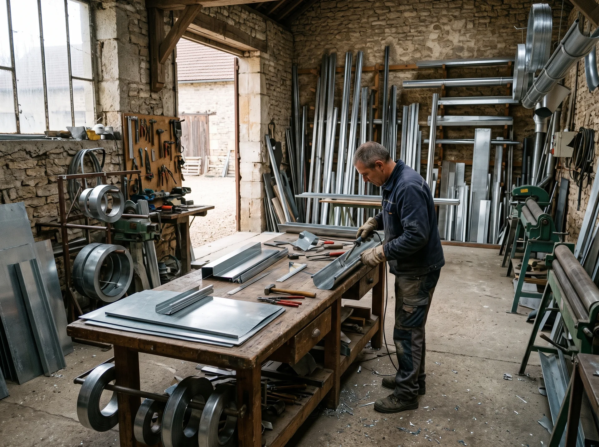 Photo d’illustration : Zinguerie, vue d’ensemble